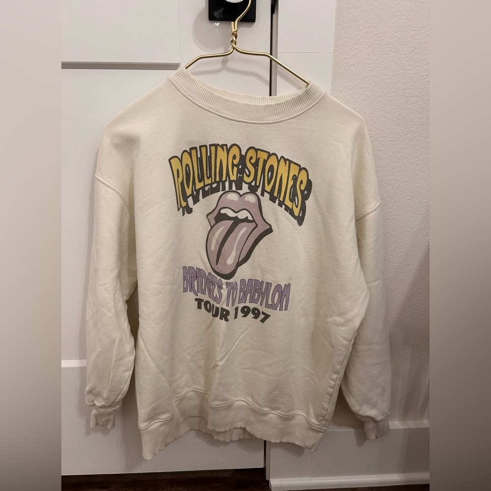 Aerie Rolling Stones oversized crewneck